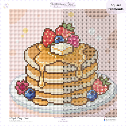 Maple Berry Stack Hand-Rendered Diamond Painting