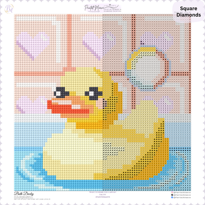 Bath Ducky Hand-Rendered Diamond Painting