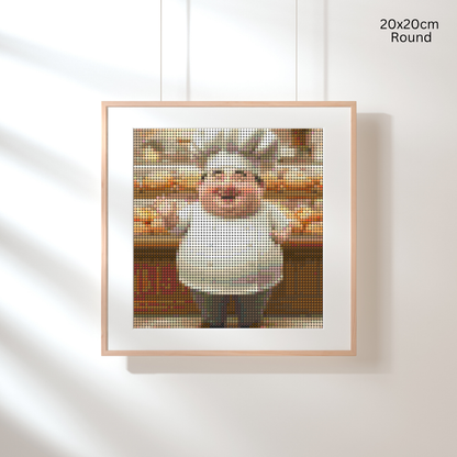 Friendly Baker Man: Diamond Painting Collection