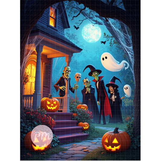 Monsters of Halloween: Diamond Painting Collection