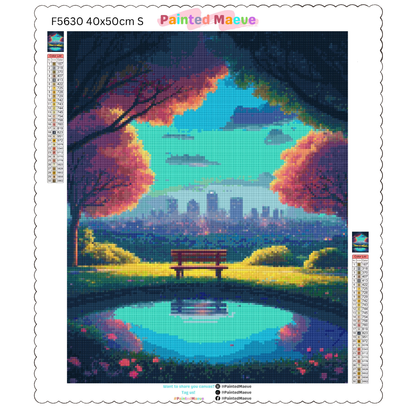 Evening in the Park: Diamond Painting Collection