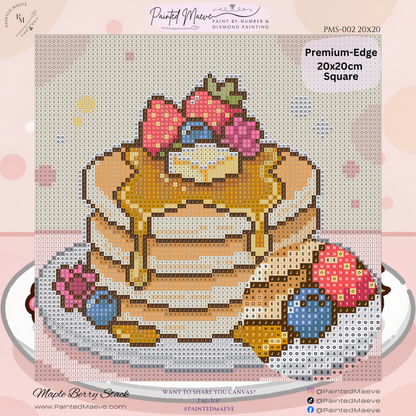 Maple Berry Stack: MINI Hand-Rendered Diamond Painting Collection