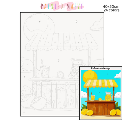 Lemonade Stand: Paint-by-Number Collection (24/36/48 colors | No Frame)