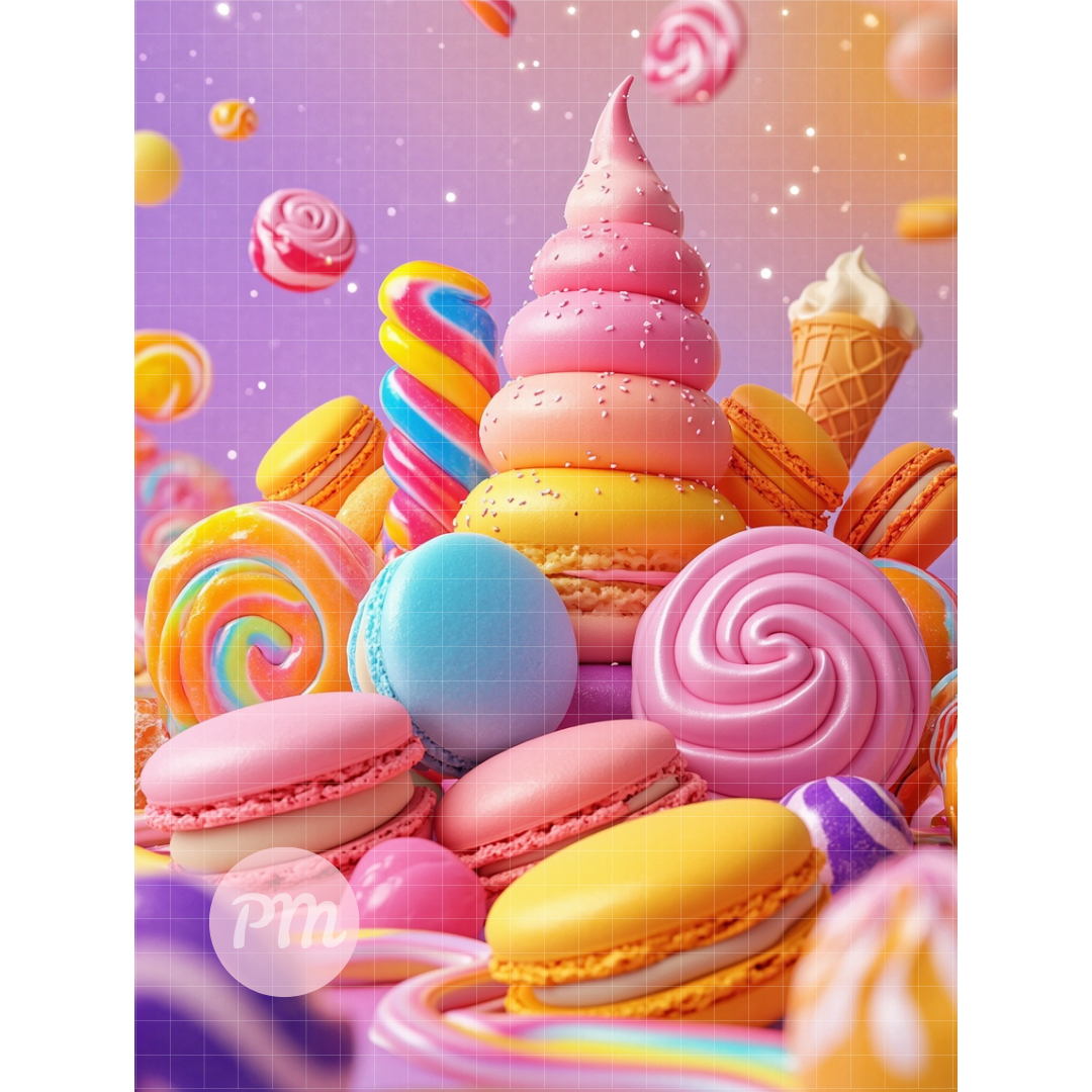 Sweet Treat Mountain: Paint-by-Number Collection (24/36/48 colors | No Frame)