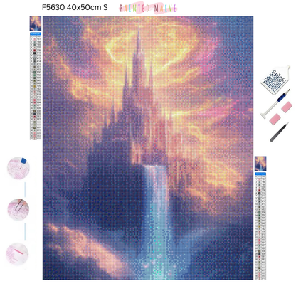 Castle in the Sky: Diamond Painting Collection