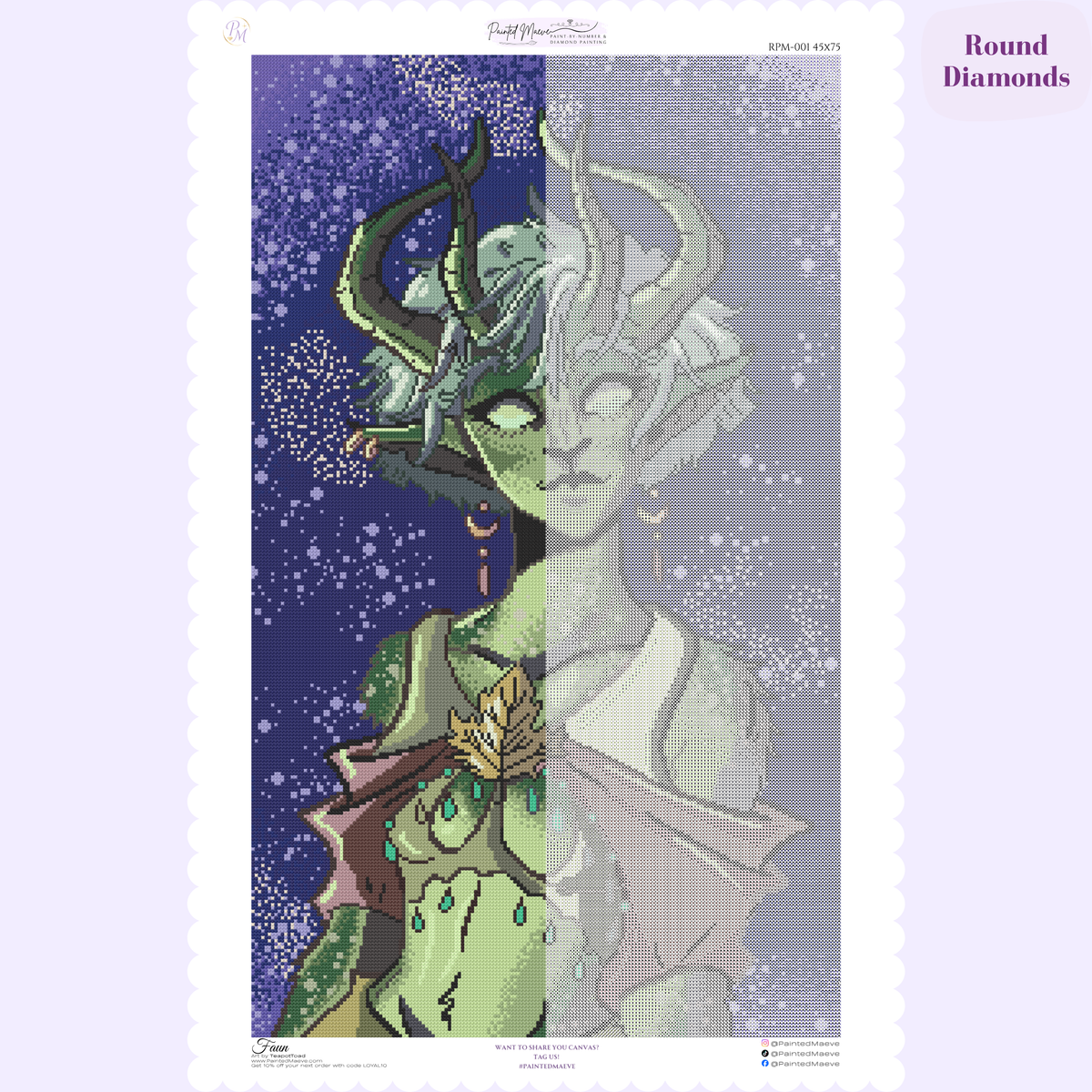Faun Hand-Rendered Diamond Painting
