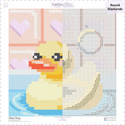 Bath Ducky Hand-Rendered Diamond Painting