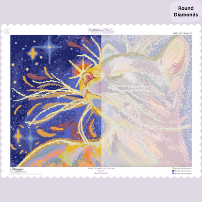 Stargazer: Hand-Rendered Diamond Painting