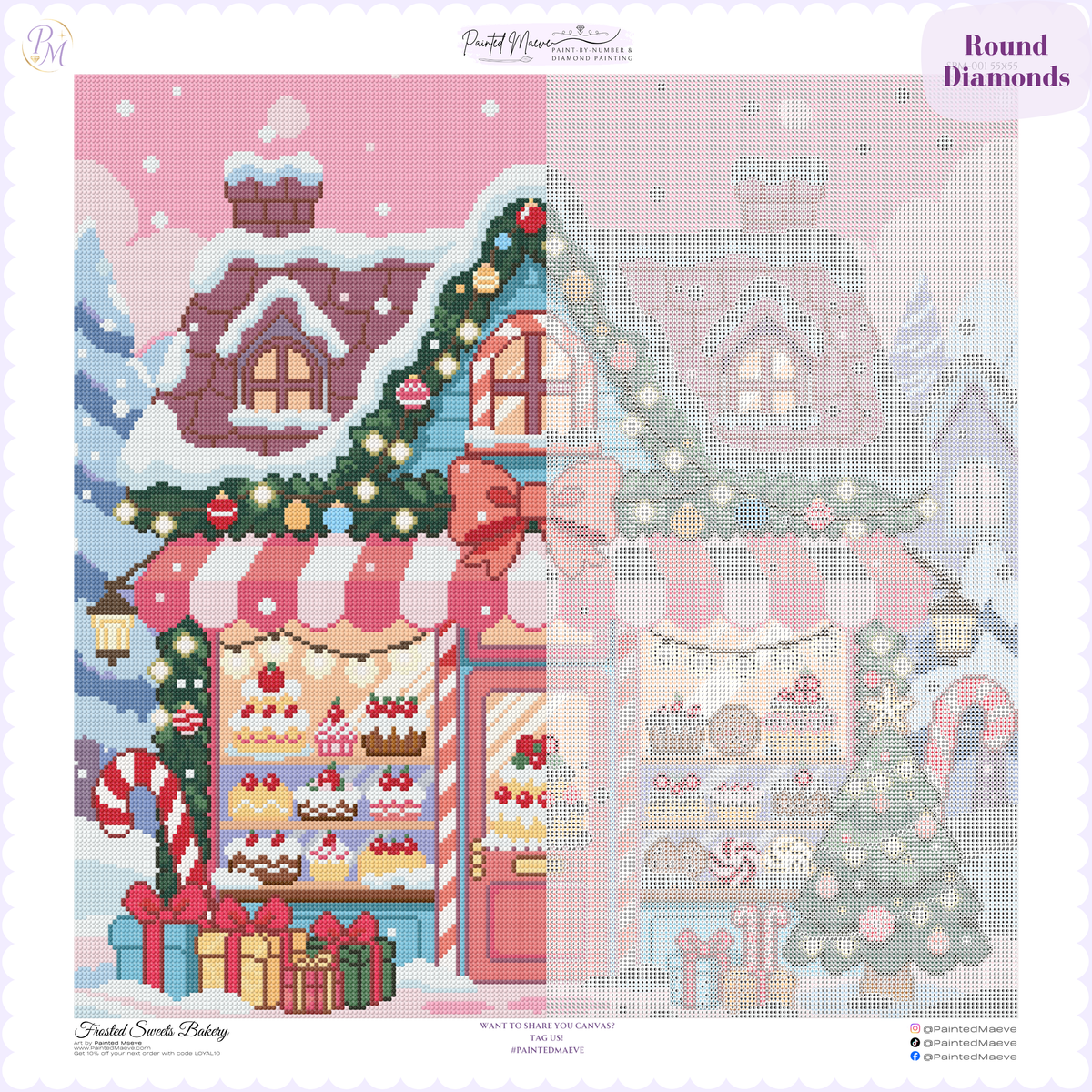 Frosted Sweets Bakery Hand-Rendered Diamond Painting