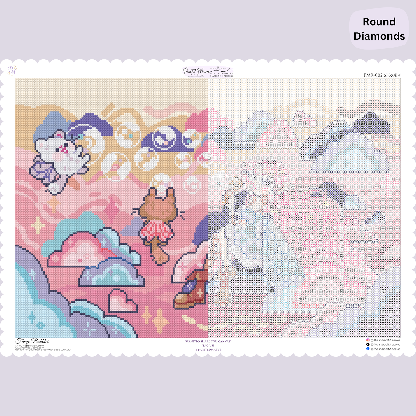 Fairy Bubbles: Hand-Rendered Diamond Painting