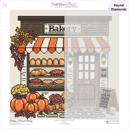 Autumn Harvest Bakery Hand-Rendered Diamond Painting