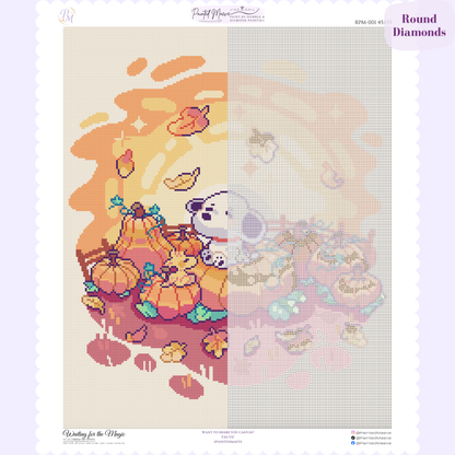 Waiting for the Magic Hand-Rendered Diamond Painting