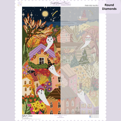 Ghost Town: Hand-Rendered Diamond Painting