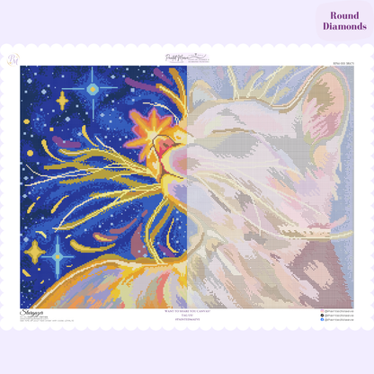 Stargazer Hand-Rendered Diamond Painting