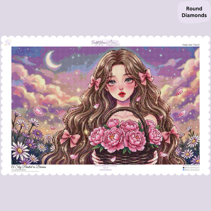 A Sky Painted in Dreams: Hybrid-Render Diamond Painting