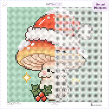 Merry Munchshroom Hand-Rendered Diamond Painting