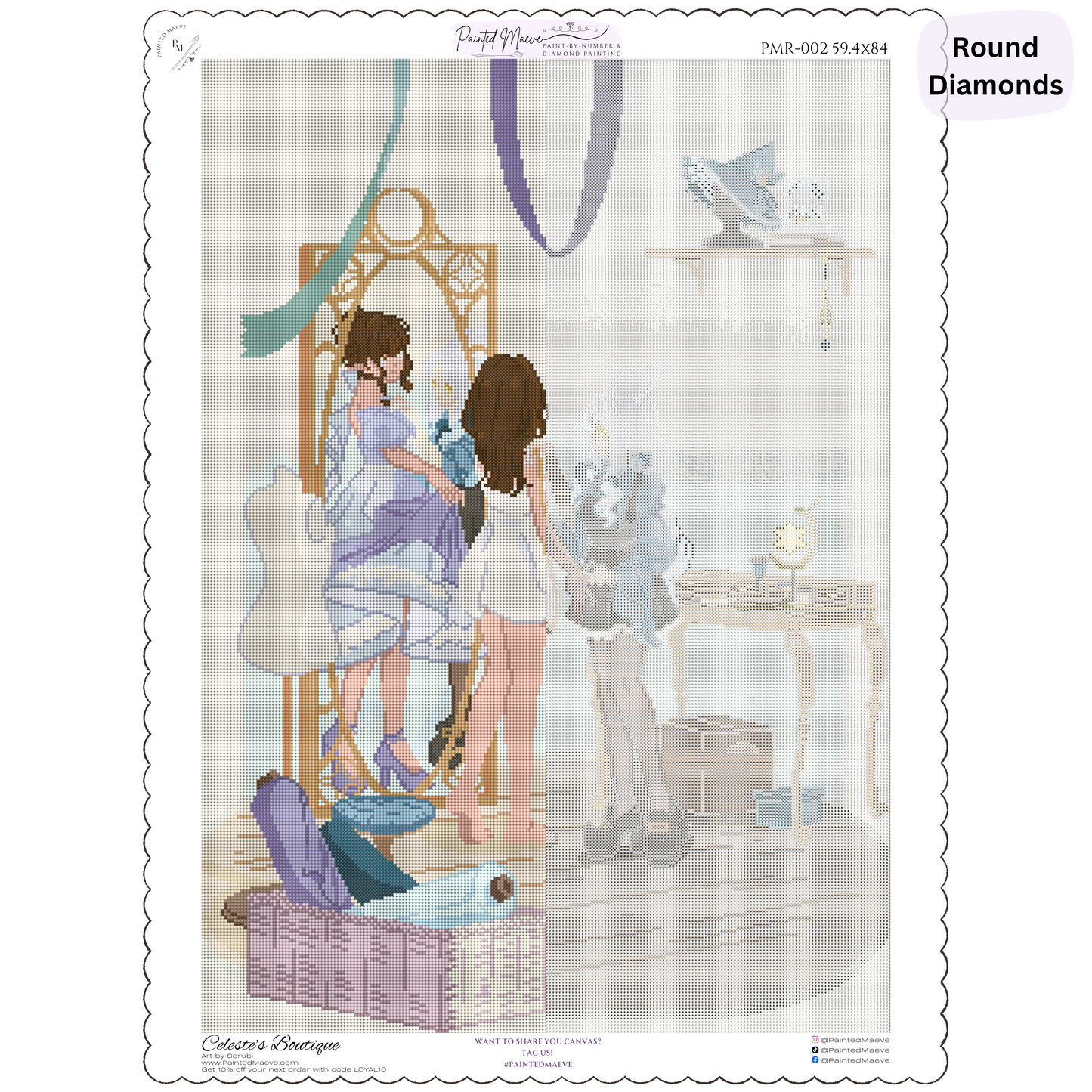 Celeste's Boutique: Hand-Rendered Diamond Painting