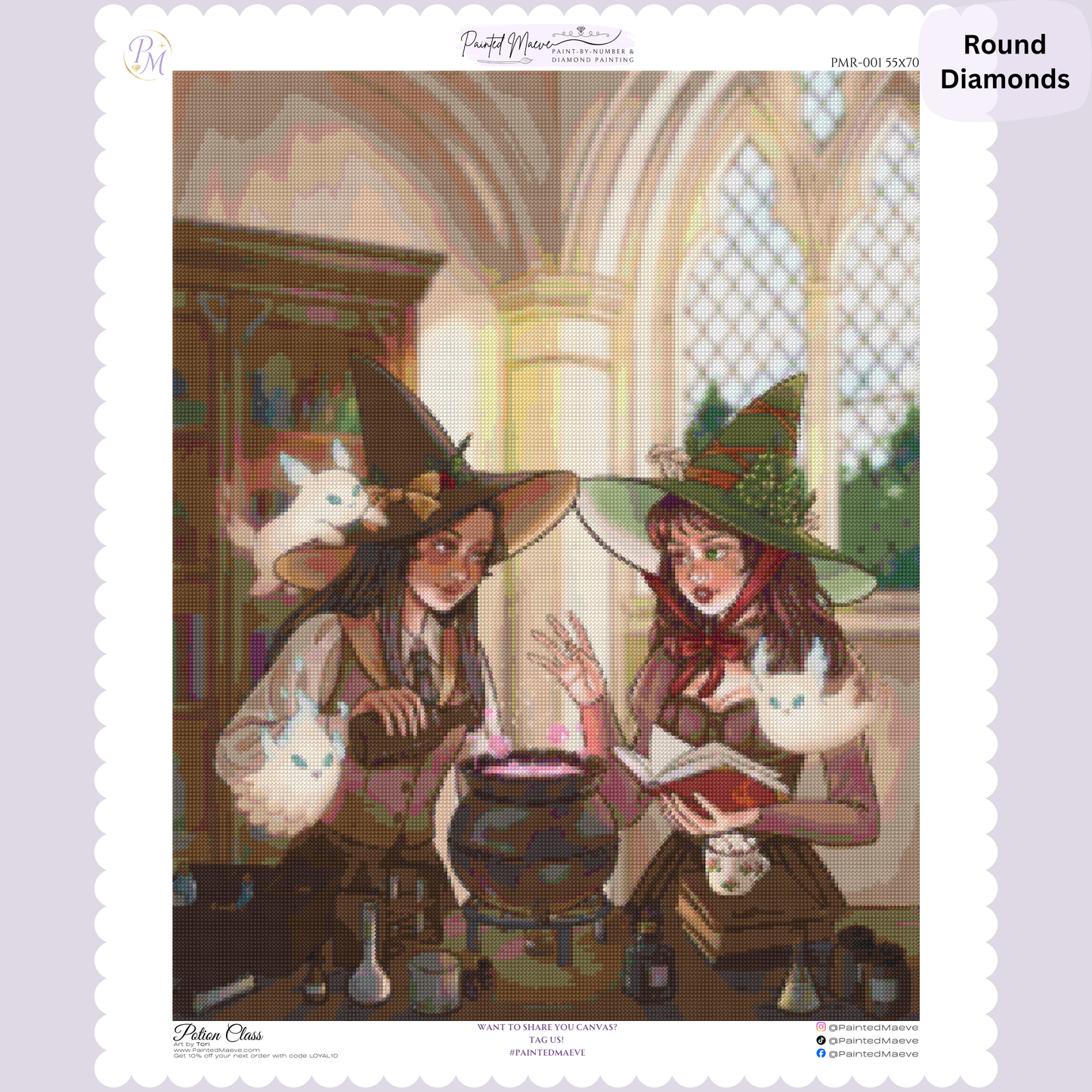 Potion Class: Hybrid-Render Diamond Painting