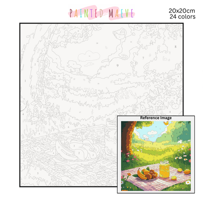 Picnic in the Meadow: Paint-by-Number Collection (24/36/48 colors | No Frame)