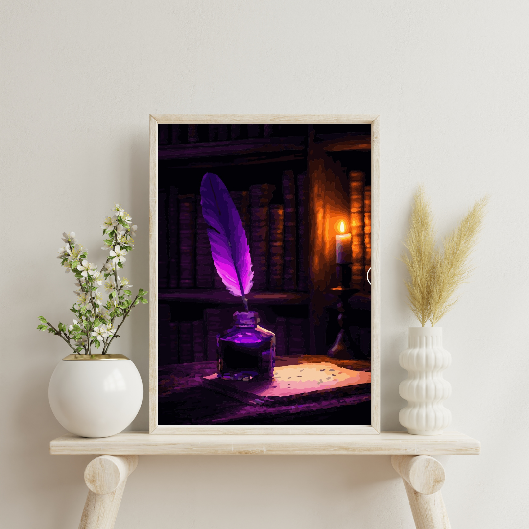 Lavender Quill: Paint-by-Number Collection (24/36/48 colors | No Frame)