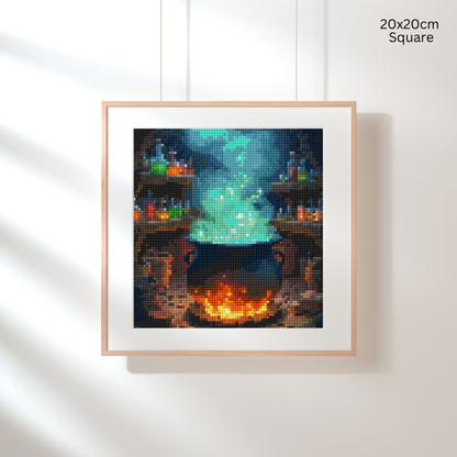 Enchanted Cauldron: Diamond Painting Halloween Collection
