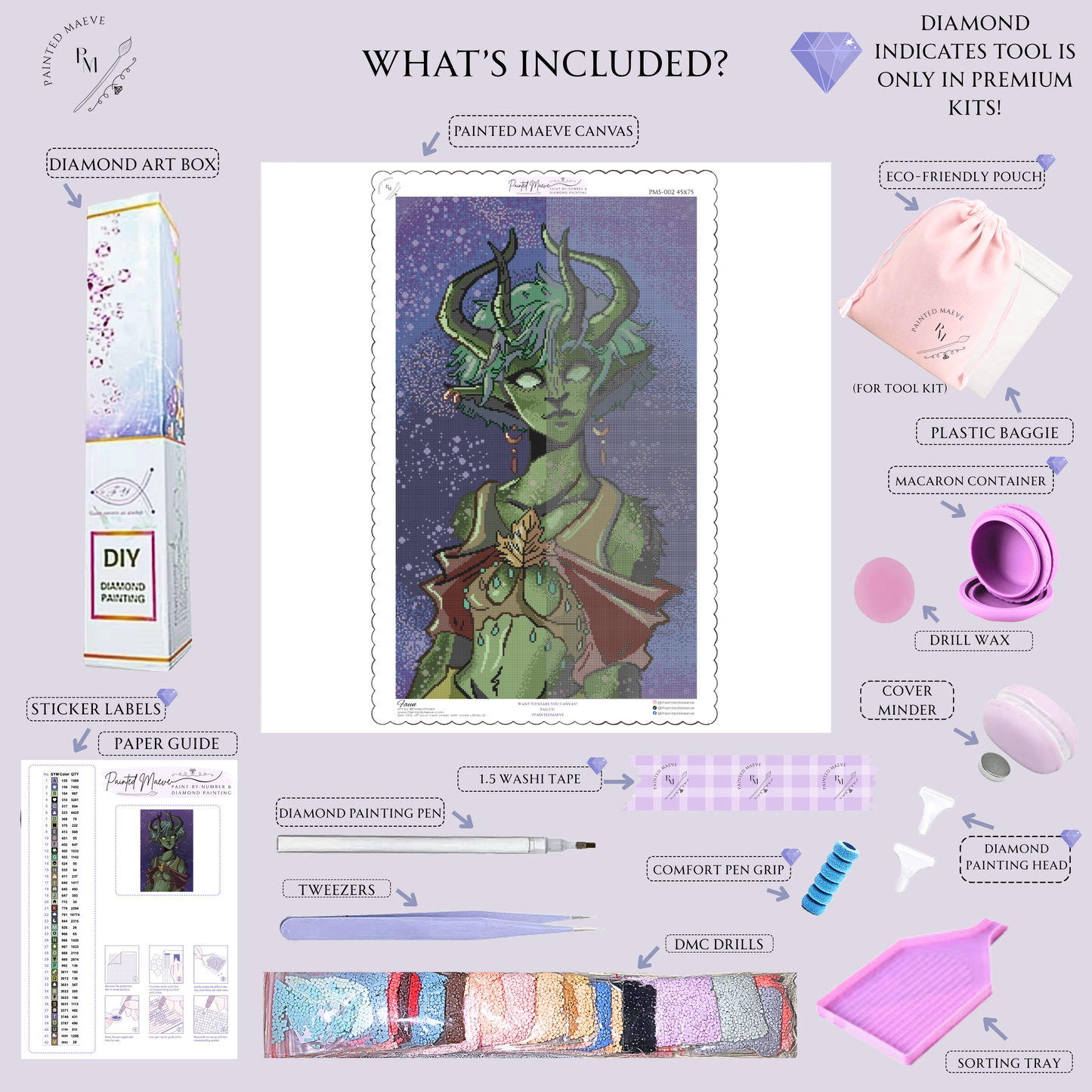 Faun: Hand-Rendered Diamond Painting Collection