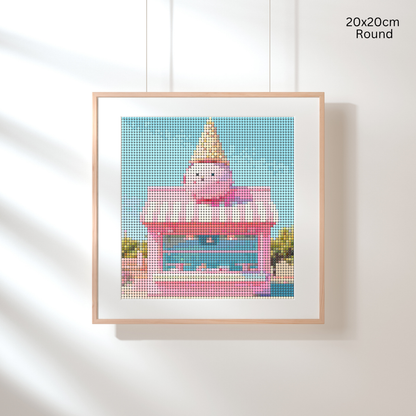 Cream and Cone Hut: Diamond Painting Collection