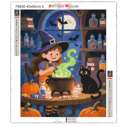 Potion & Purrs: Diamond Painting Halloween Collection