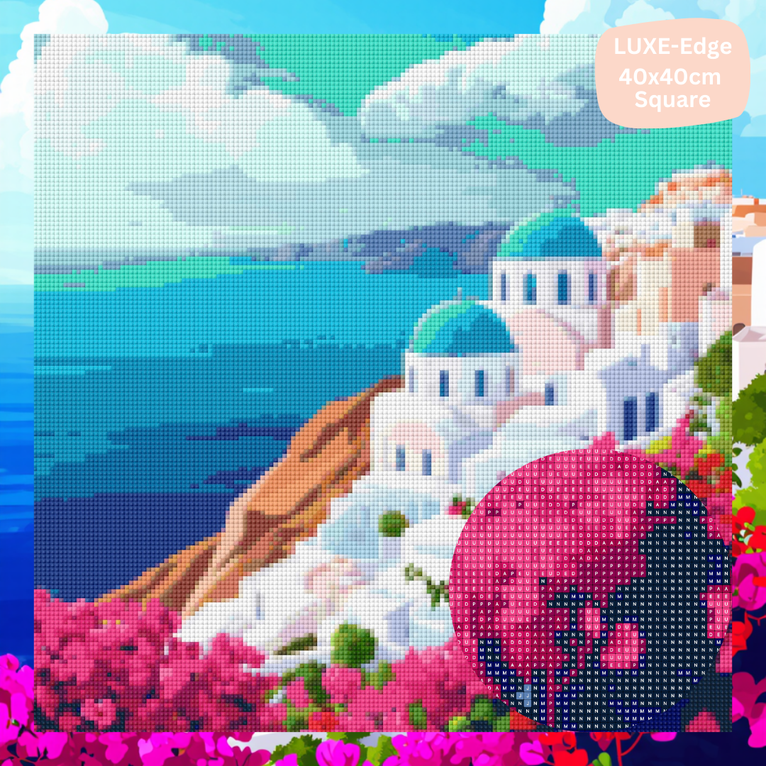 Santorini Bliss: Diamond Painting Collection