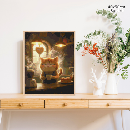 Kitty Barista: Diamond Painting Collection