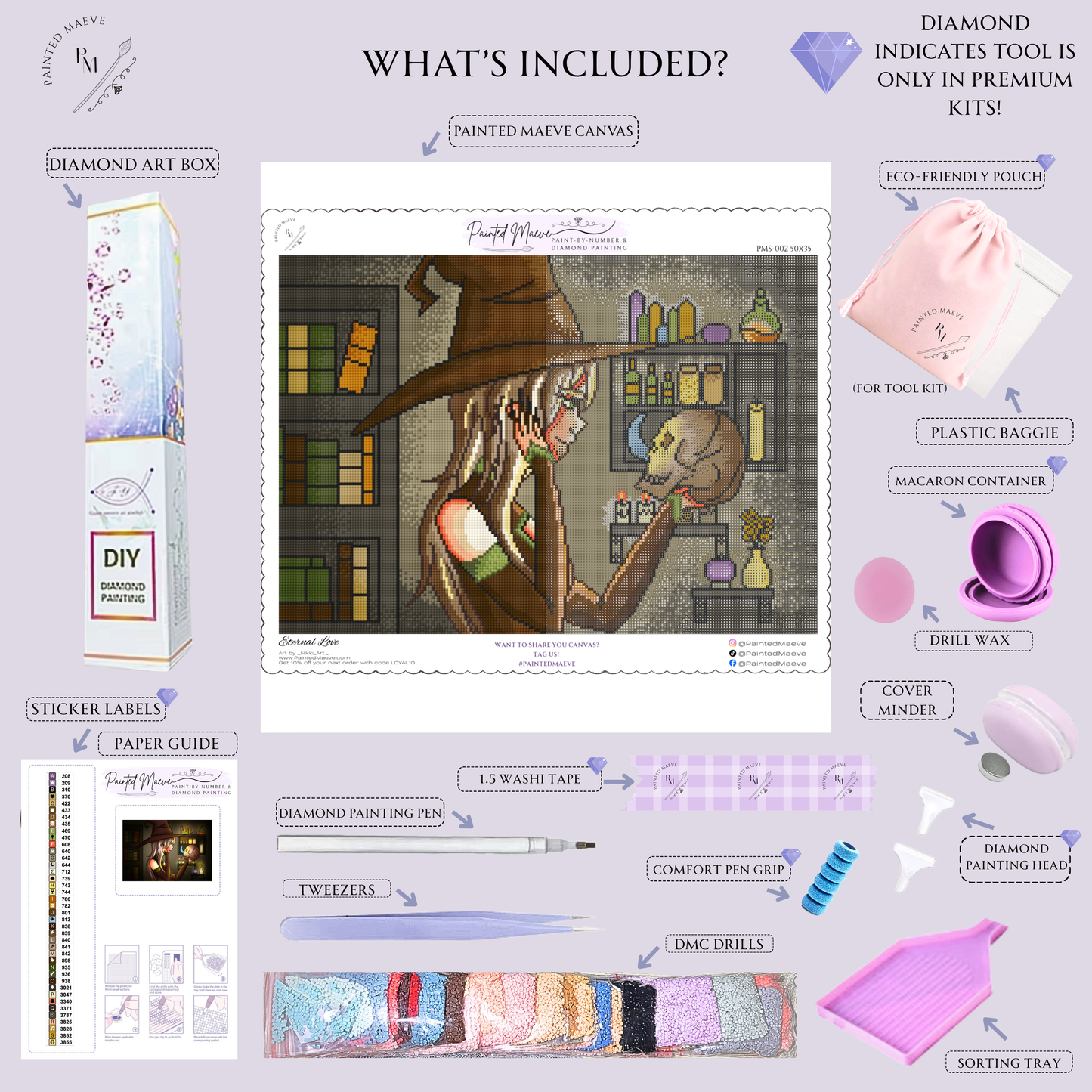 Eternal Love: Hand-Rendered Diamond Painting Collection