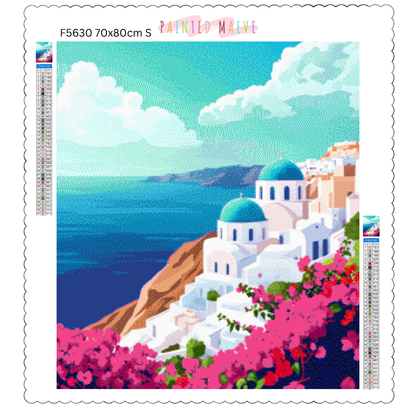 Santorini Bliss: Diamond Painting Collection