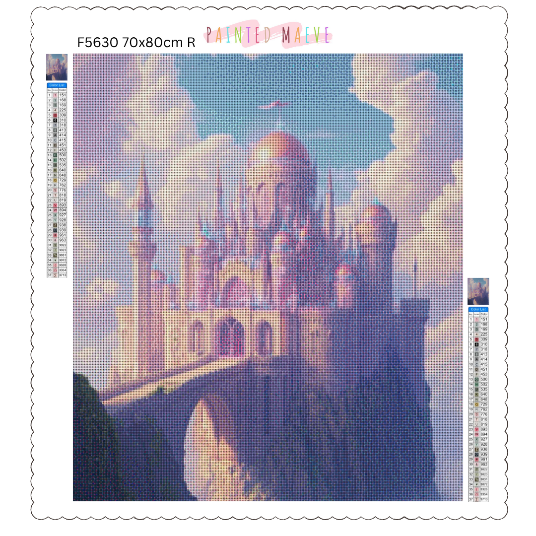 Celestial Fortress: Diamond Painting Collection