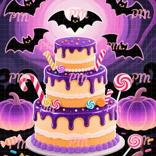 Batty for Sweets: Paint-by-Number Halloween Collection (24/36/48 colors | No Frame)