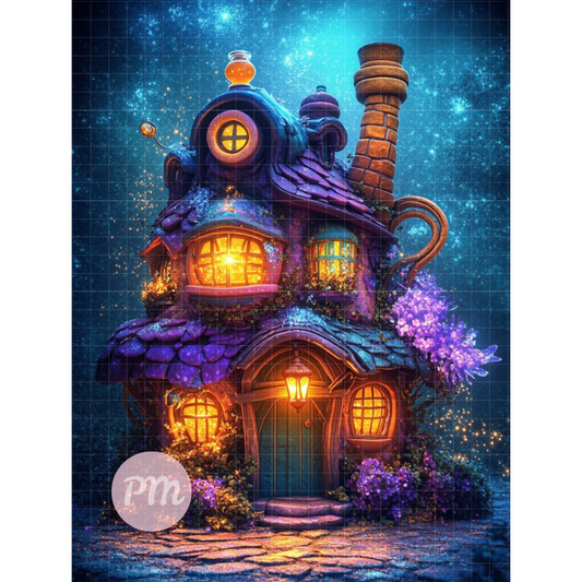 Potion and Crystal Cabin: Diamond Painting Collection