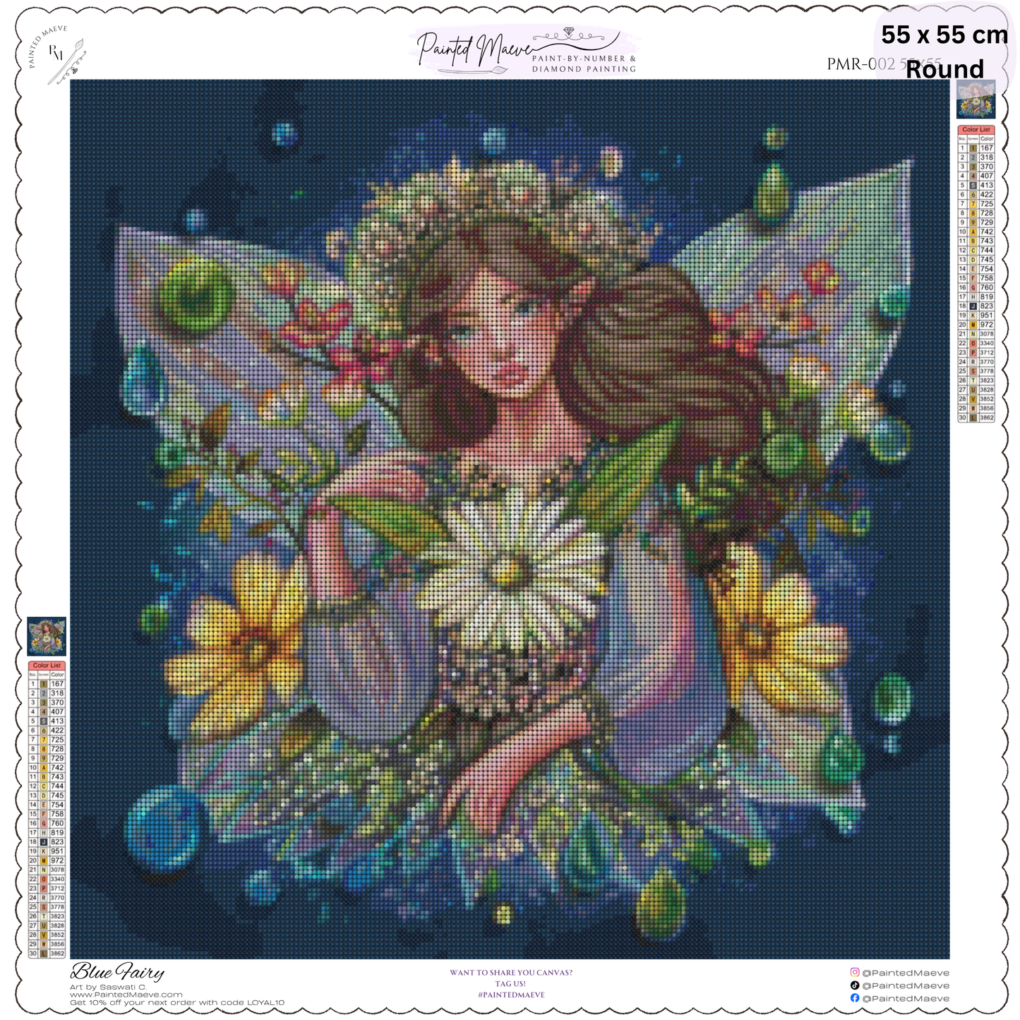 Blue Fairy: Diamond Painting