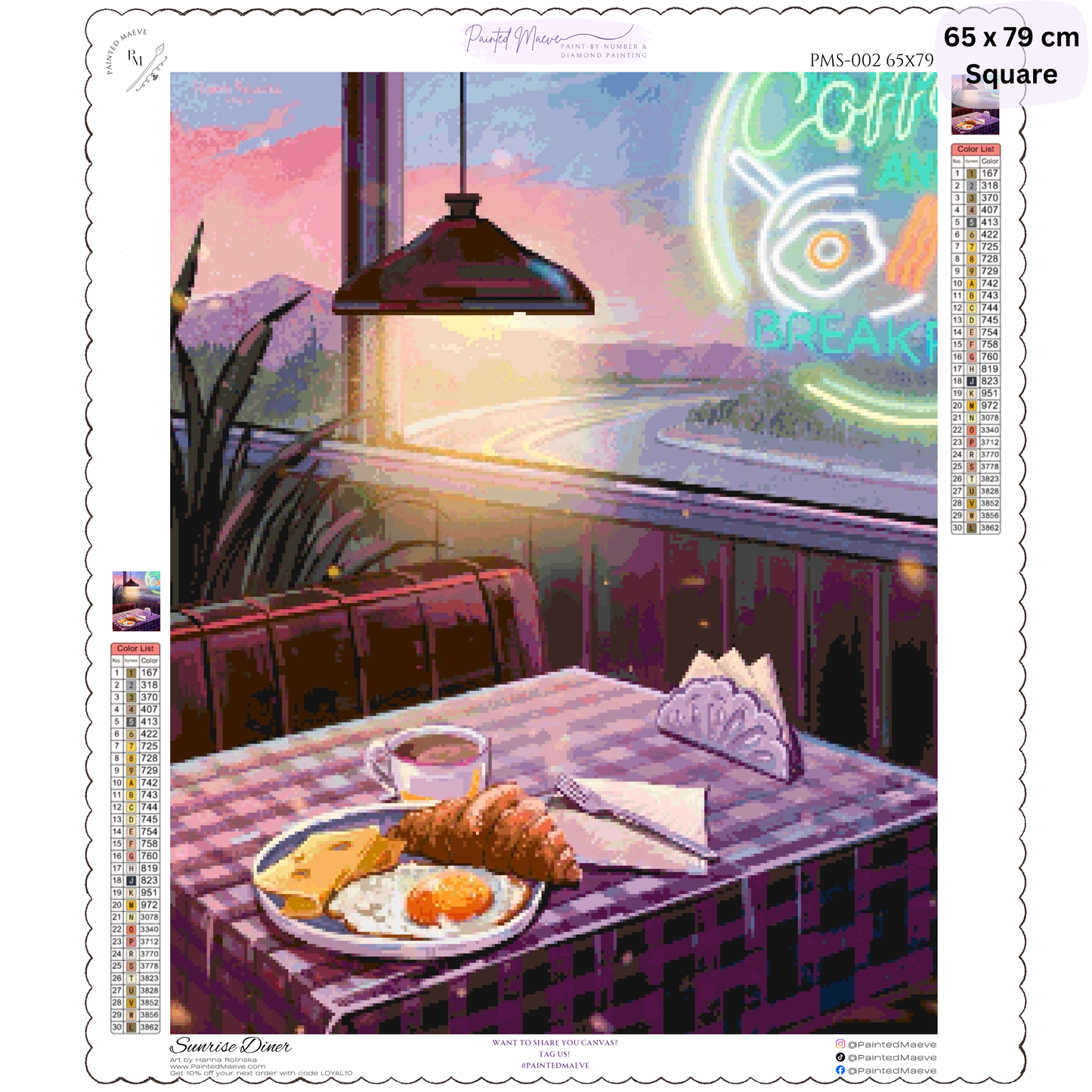 Sunrise Diner: Diamond Painting