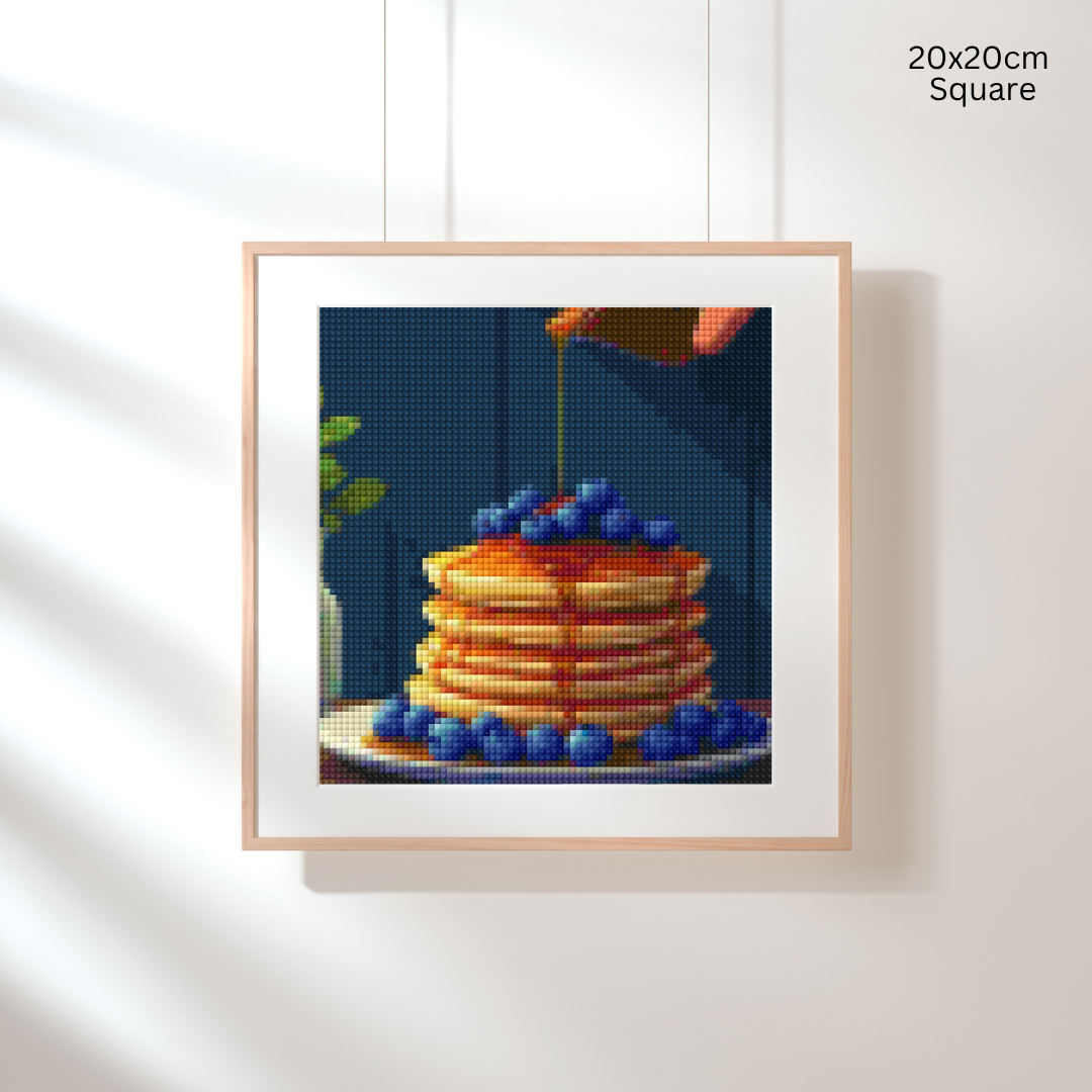Blueberry Pancakes: Diamond Painting Collection