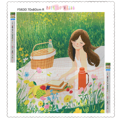 Sunny Picnic Bliss: Diamond Painting Collection