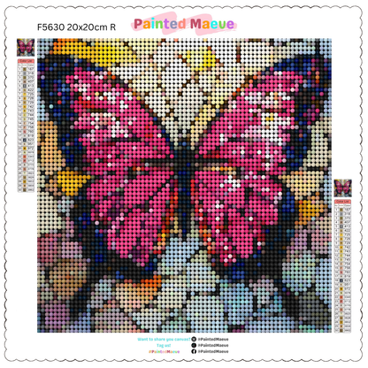 Butterfly Mosaic: Diamond Painting Collection