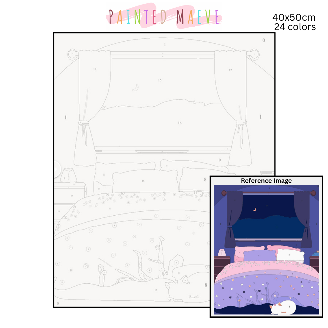 Sweet Dreams: Paint-by-Number Collection (24/36/48 colors | No Frame)