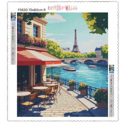 Eiffel’s Riverside: Diamond Painting Collection