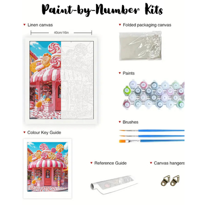 Lolli-Land Shop: Paint-by-Number Collection (24/36/48 colors | No Frame)