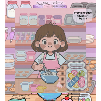 Sweet Little Baker: Hand-Rendered Diamond Painting Collection