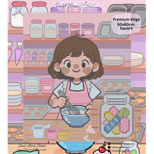 Sweet Little Baker: Hand-Rendered Diamond Painting Collection