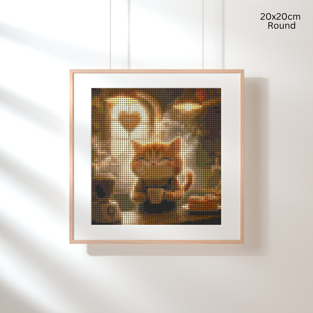Kitty Barista: Diamond Painting Collection