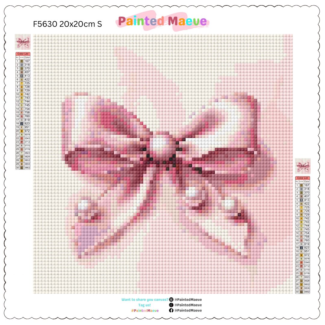 Coquette Bow: MINI Diamond Painting Collection