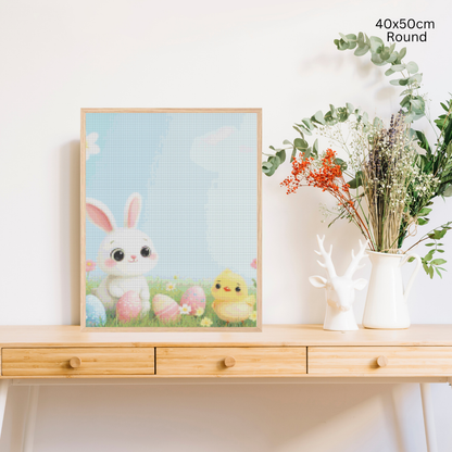 Bunny and Peep: Diamond Painting Easter Collection