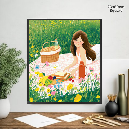 Sunny Picnic Bliss: Diamond Painting Collection