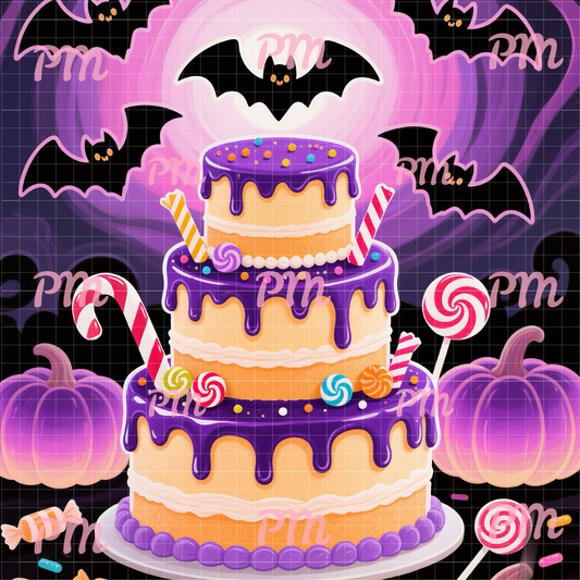 Batty for Sweets: Paint-by-Number Halloween Collection (24/36/48 colors | No Frame)
